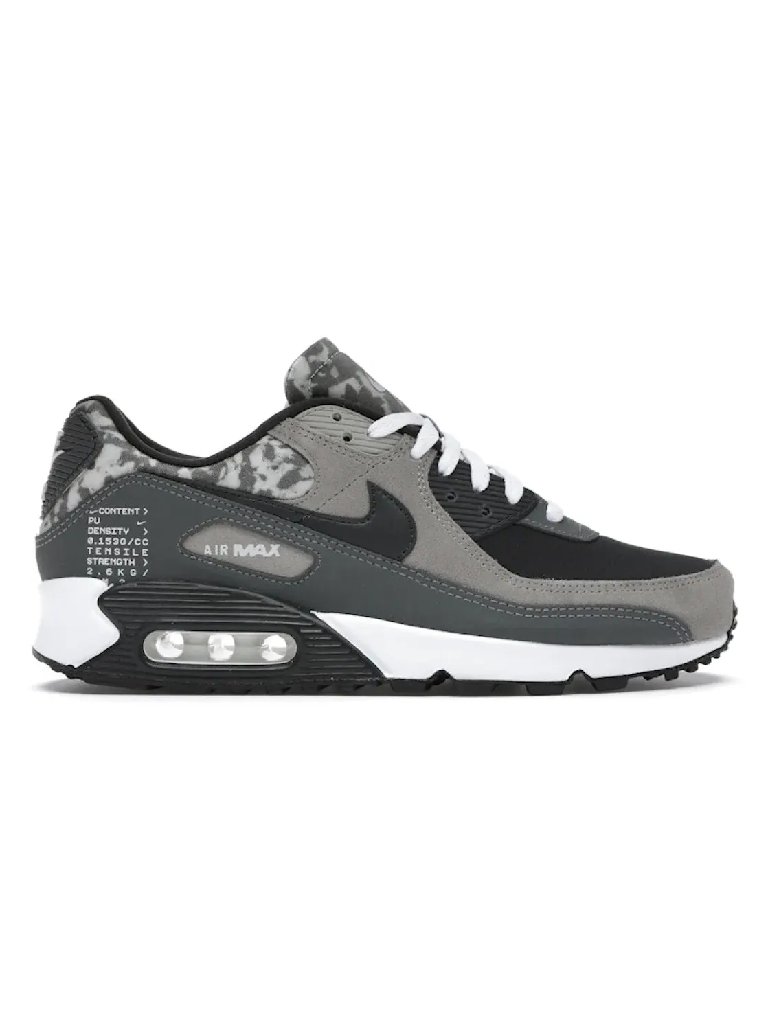 Мужские кроссовки с водонепроницаемым верхом Nike Air Max 90 — изображение 1 из 4, серый-белый-черный