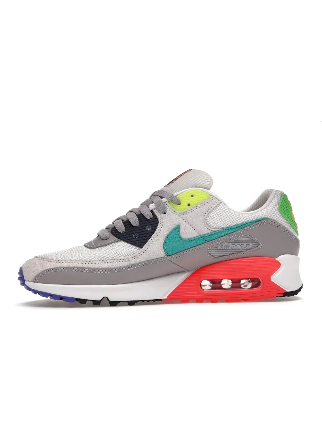 Мужские кроссовки с контрастными вставками Nike Air Max 90 Evolution of Icons Nike — изображение 3 из 4, серый/-белый-черный