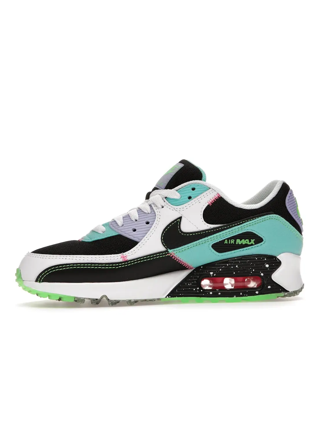 Женские кроссовки Lifestyle Nike Air Max 90 — изображение 3 из 4, белый голубой