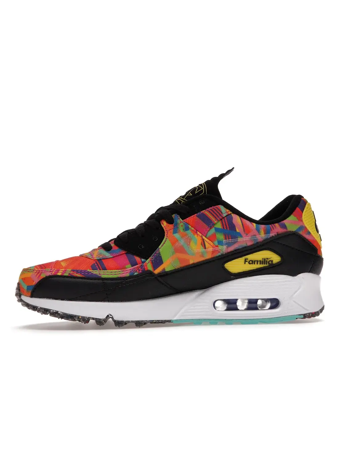 Мужские кроссовки Lifestyle Nike Air Max 90 — изображение 3 из 4, черный/мульти--белый