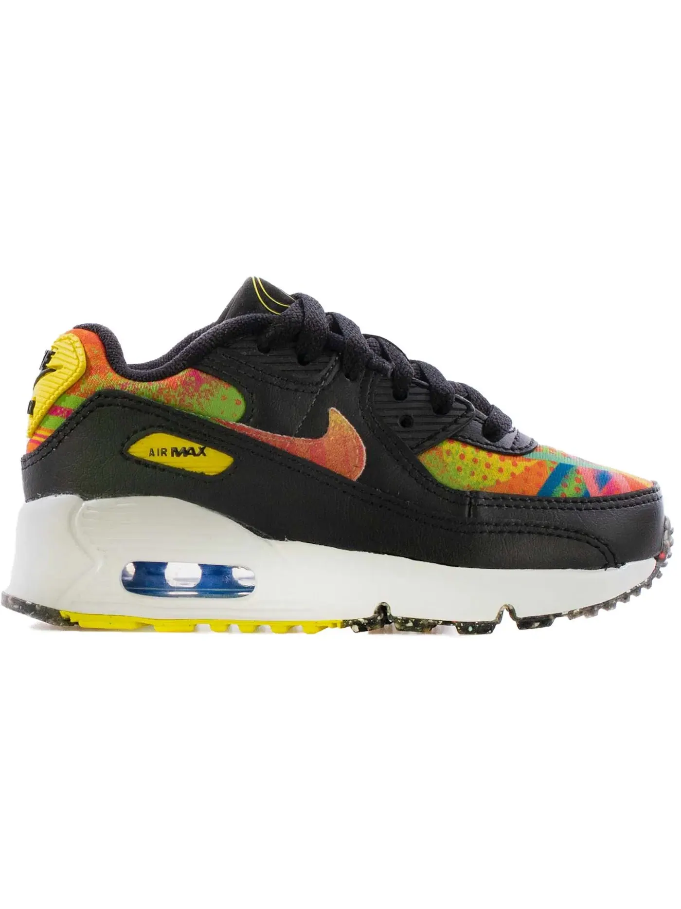 Детские кроссовки Lifestyle Nike Air Max 90 — изображение 1 из 1, черный/мульти--белый
