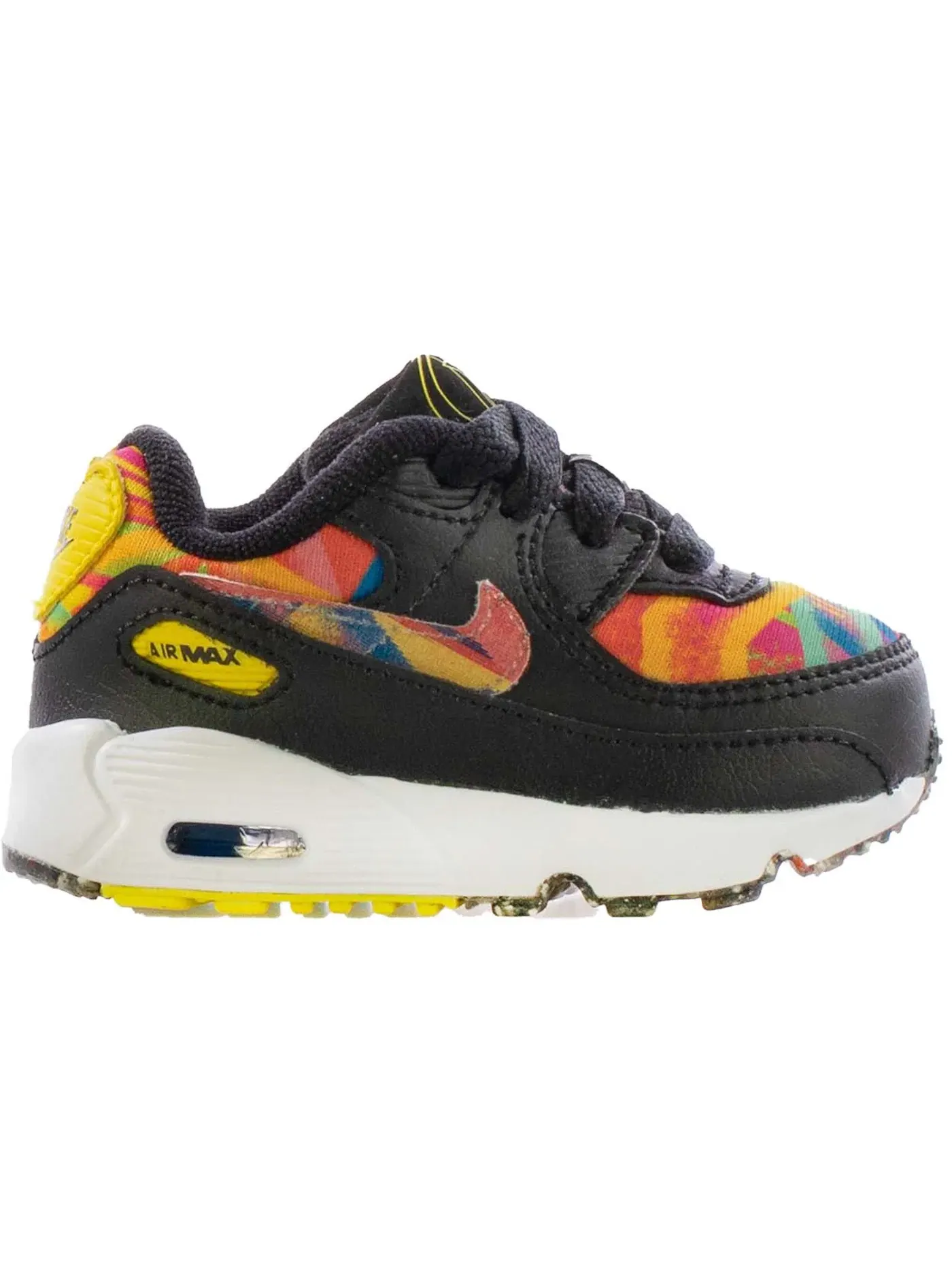 Детские кроссовки Lifestyle Nike Air Max 90 — изображение 1 из 1, черный/мульти--белый