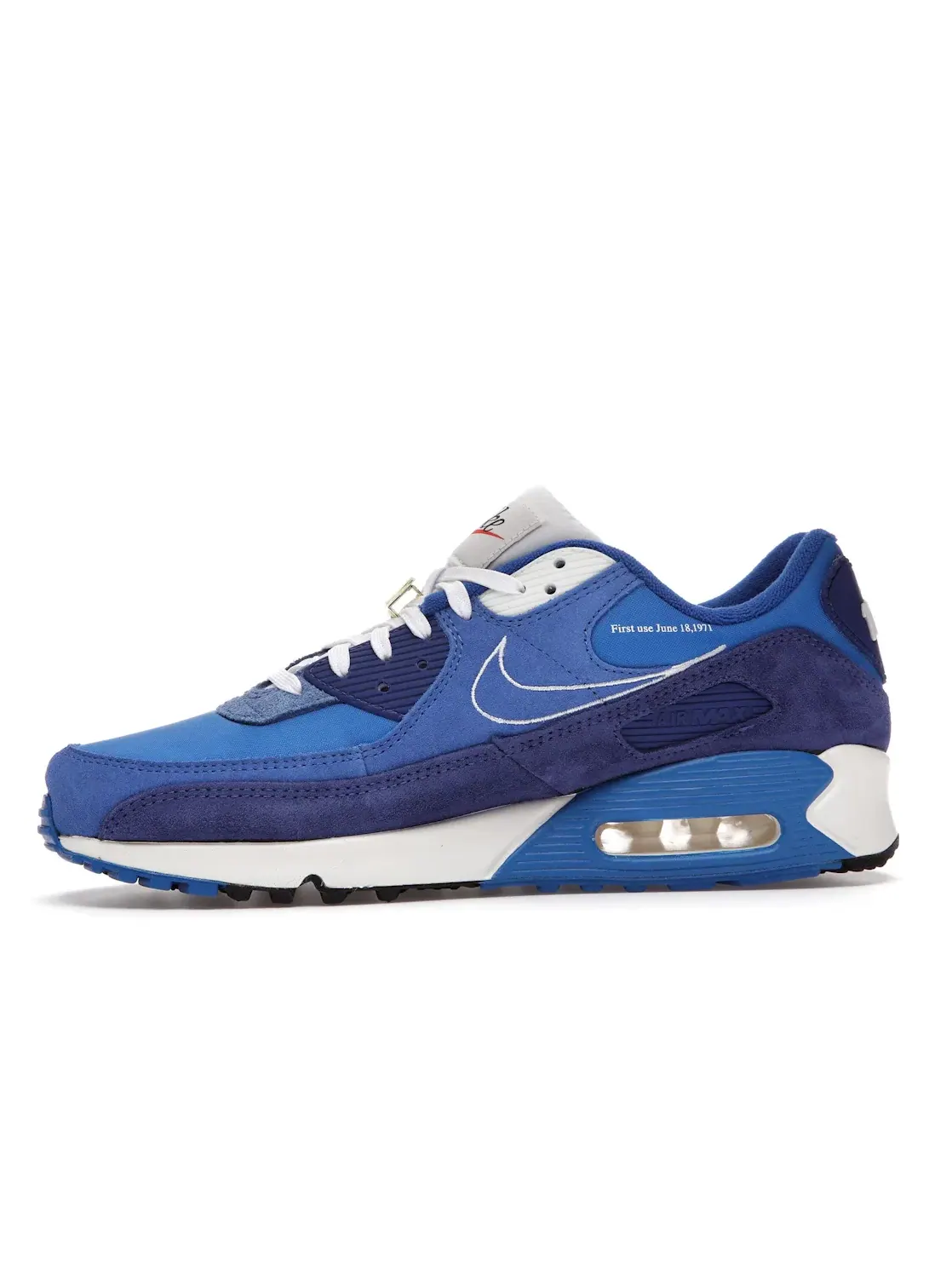 Мужские кроссовки Lifestyle Nike Air Max 90 SE — изображение 3 из 4, синий/белый
