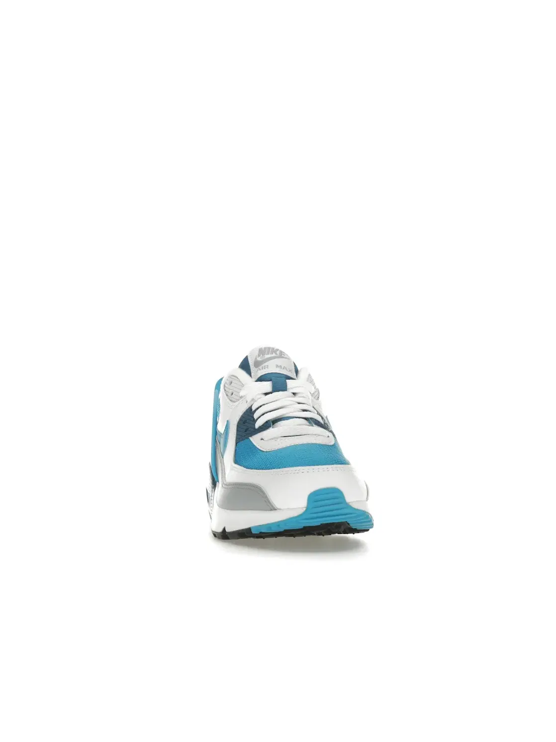 Детские кроссовки Lifestyle Nike Air Max 90 — изображение 2 из 4, белый/белый-синий-синий