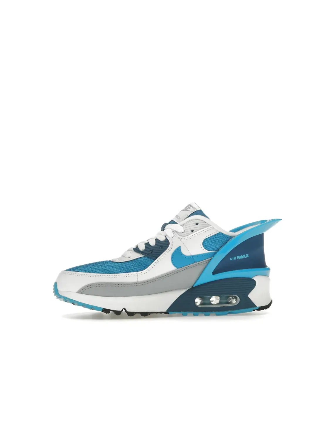 Детские кроссовки Lifestyle Nike Air Max 90 — изображение 3 из 4, белый/белый-синий-синий