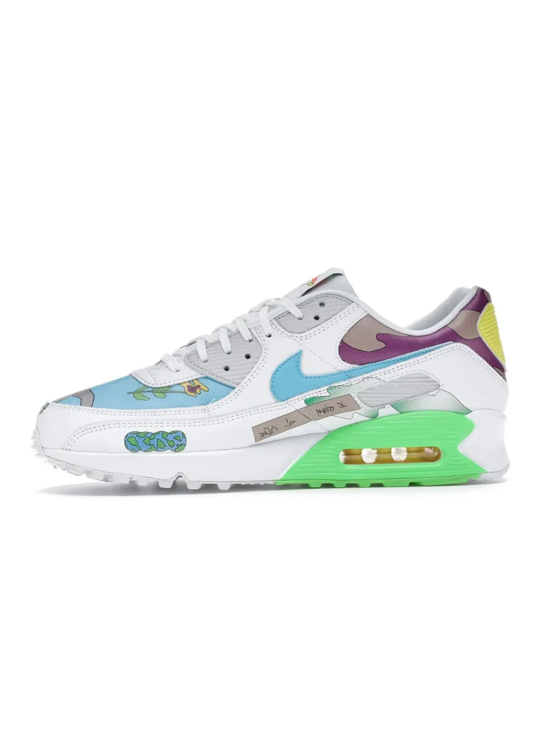 Мужские кроссовки Lifestyle Nike Air Max 90 Flyleather — изображение 3 из 4, мульти-/мульти