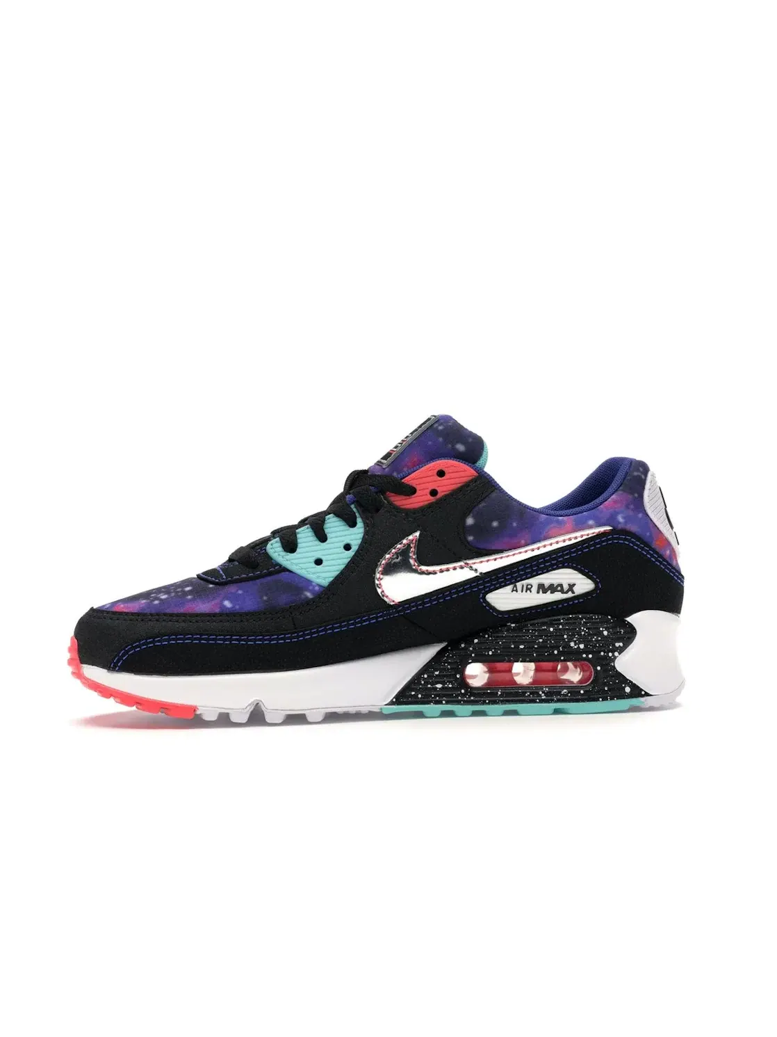 Мужские кроссовки Lifestyle с галактическим принтом Nike Air Max 90 — изображение 3 из 4, черный/белый/мульти