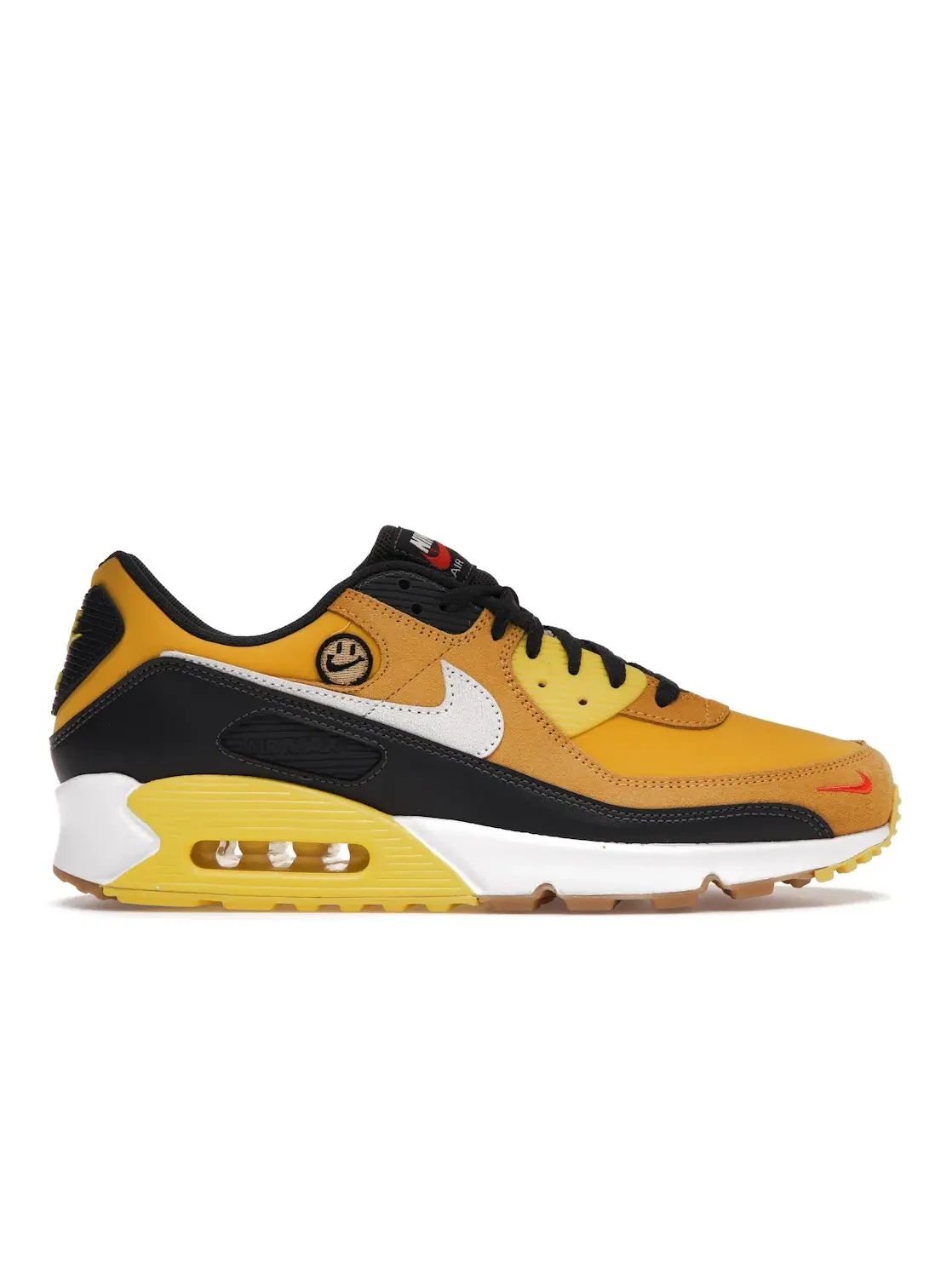 Мужские кроссовки с улыбающимся смайликом Nike Air Max 90 Go The Extra Smile — изображение 1 из 4, светлый коричневый-белый
