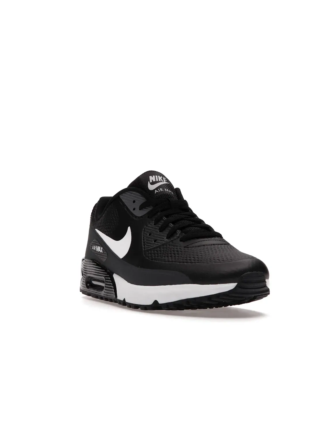 Мужские кроссовки для гольфа с водонепроницаемым верхом Nike Air Max 90 Golf — изображение 2 из 4, черный//серый/белый