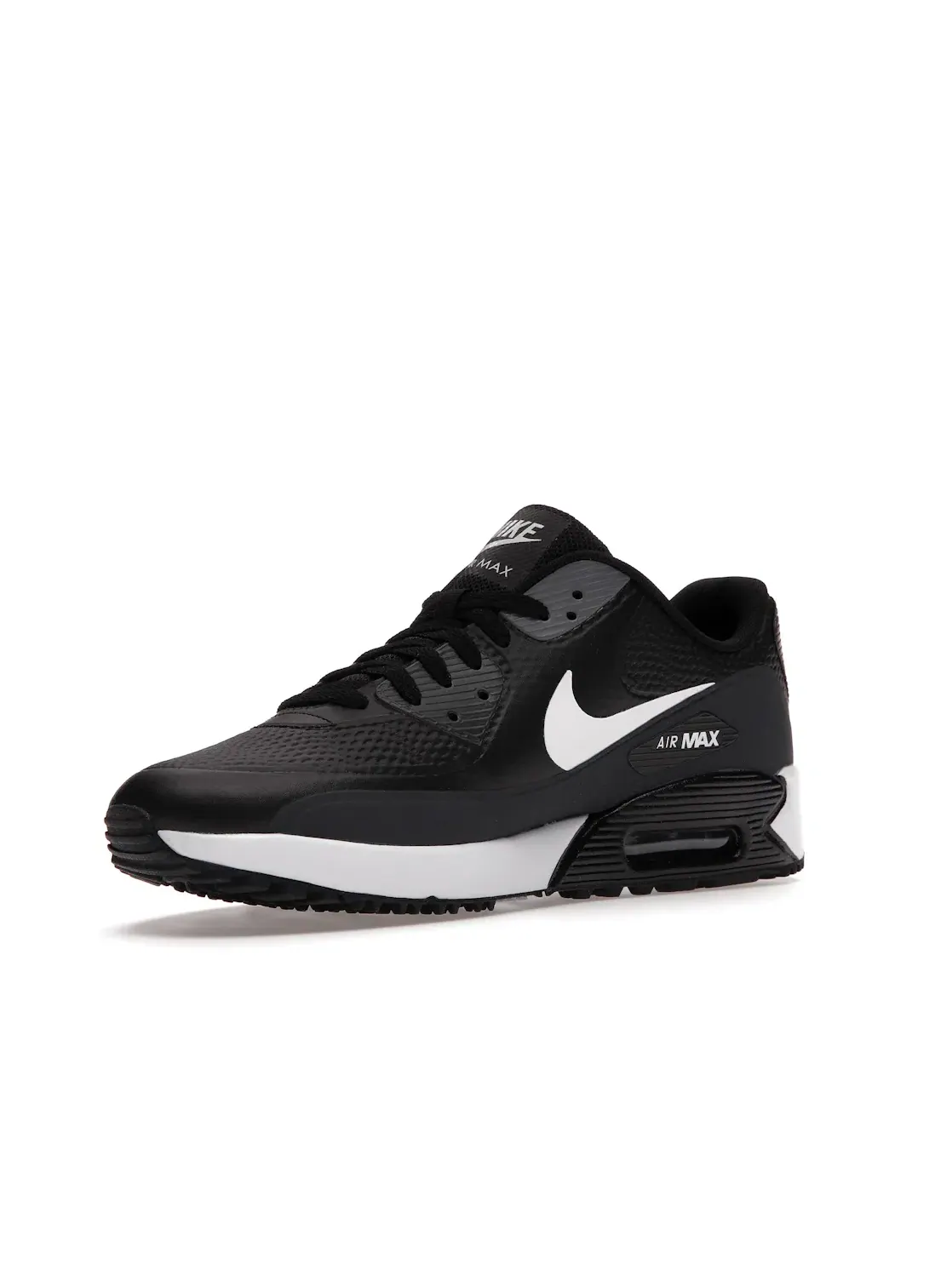 Мужские кроссовки для гольфа с водонепроницаемым верхом Nike Air Max 90 Golf — изображение 3 из 4, черный//серый/белый