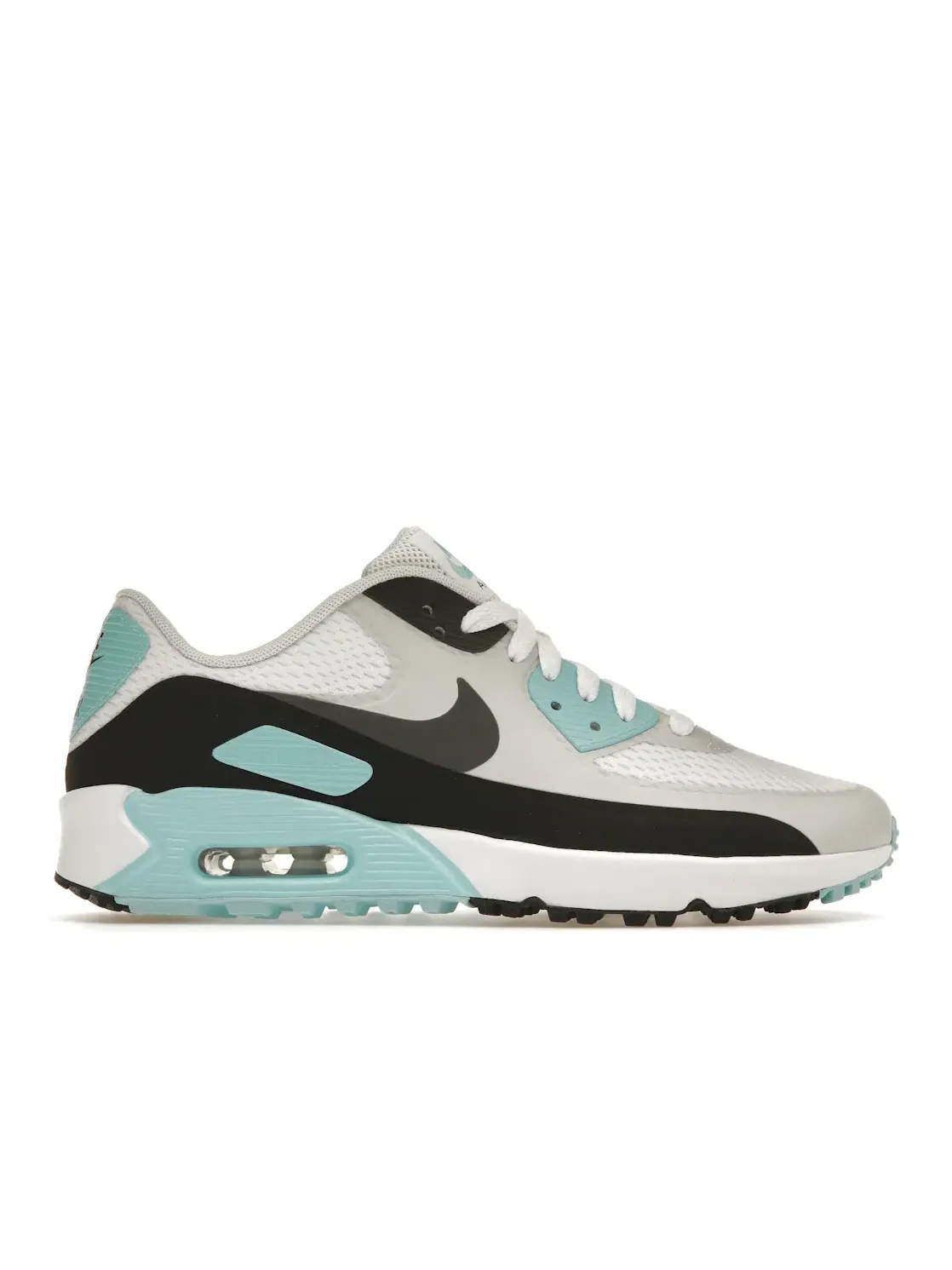 Мужские кроссовки для гольфа с длинным рукавом Nike Air Max 90 Golf — изображение 1 из 4, белый/темный серый