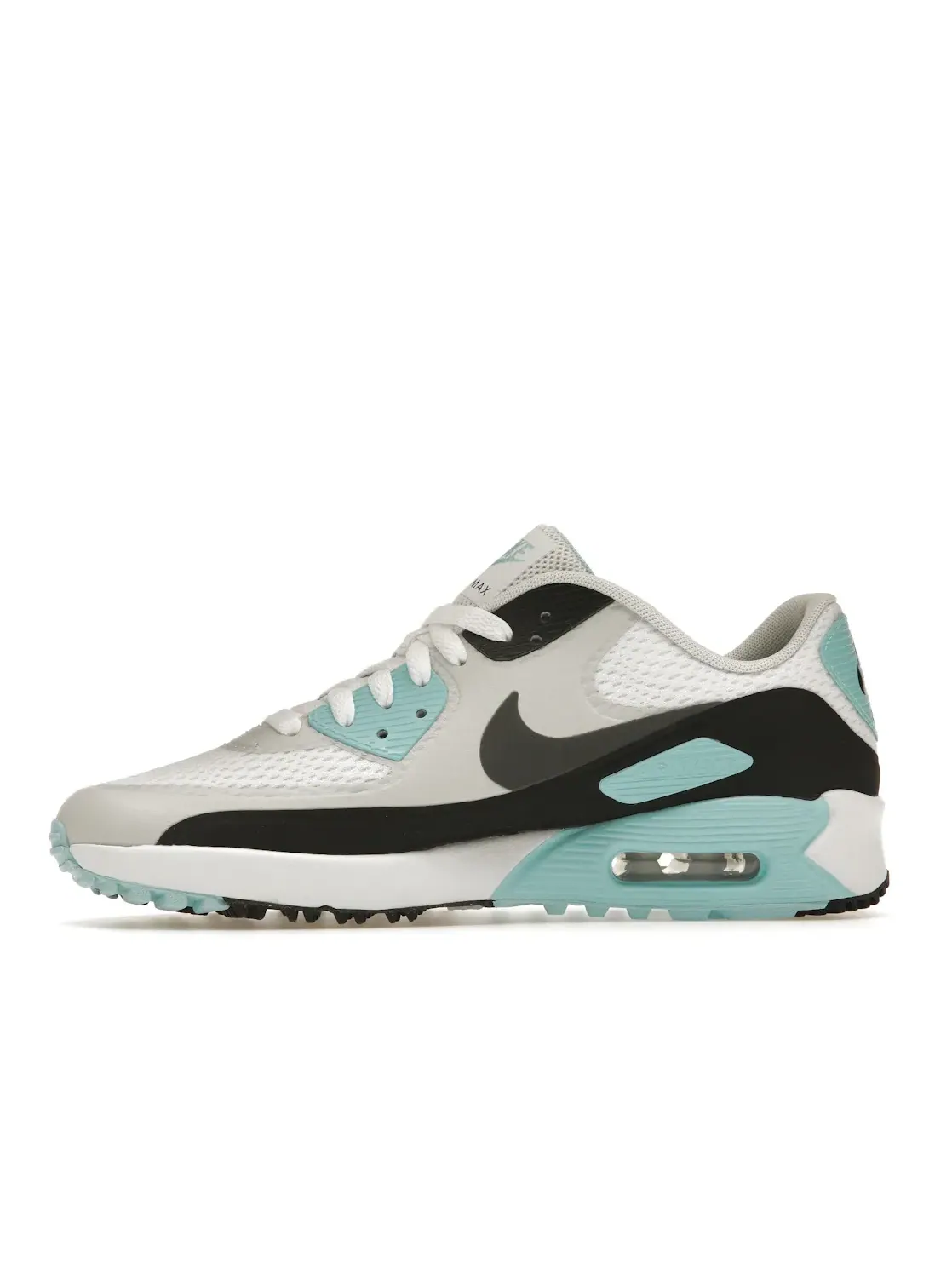 Мужские кроссовки для гольфа с длинным рукавом Nike Air Max 90 Golf — изображение 3 из 4, белый/темный серый