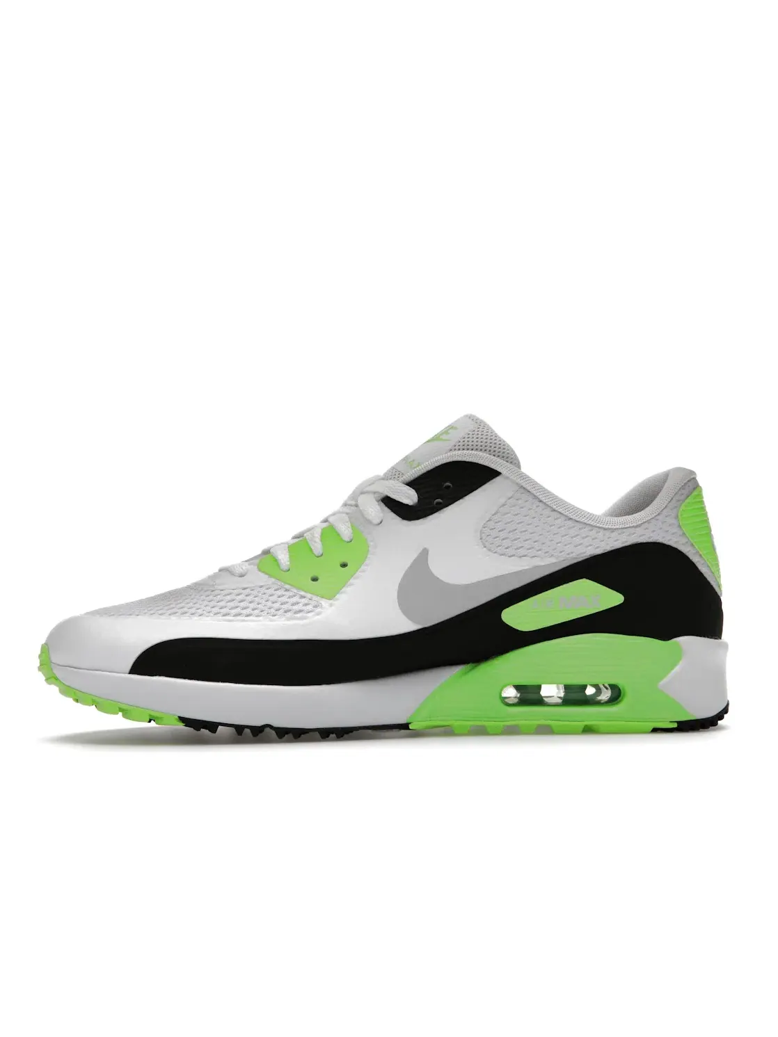 Мужские гольф-туфли с принтом Nike Air Max 90 Golf — изображение 3 из 4, белый/черный//серый