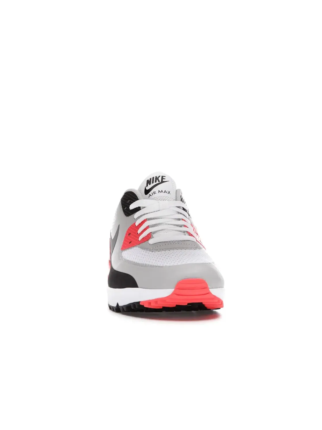 Мужские кроссовки для гольфа с открытой амортизацией Nike Air Max 90 Golf — изображение 2 из 4, белый/черный/серый