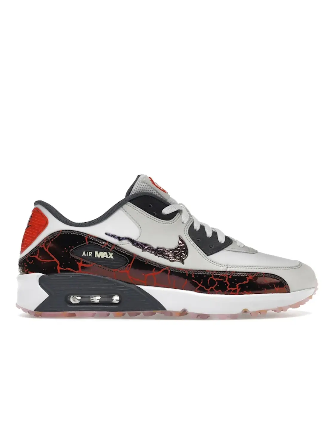 Мужские гольф-туфли с принтом Nike Air Max 90 Golf NRG — изображение 1 из 4, белый//серый