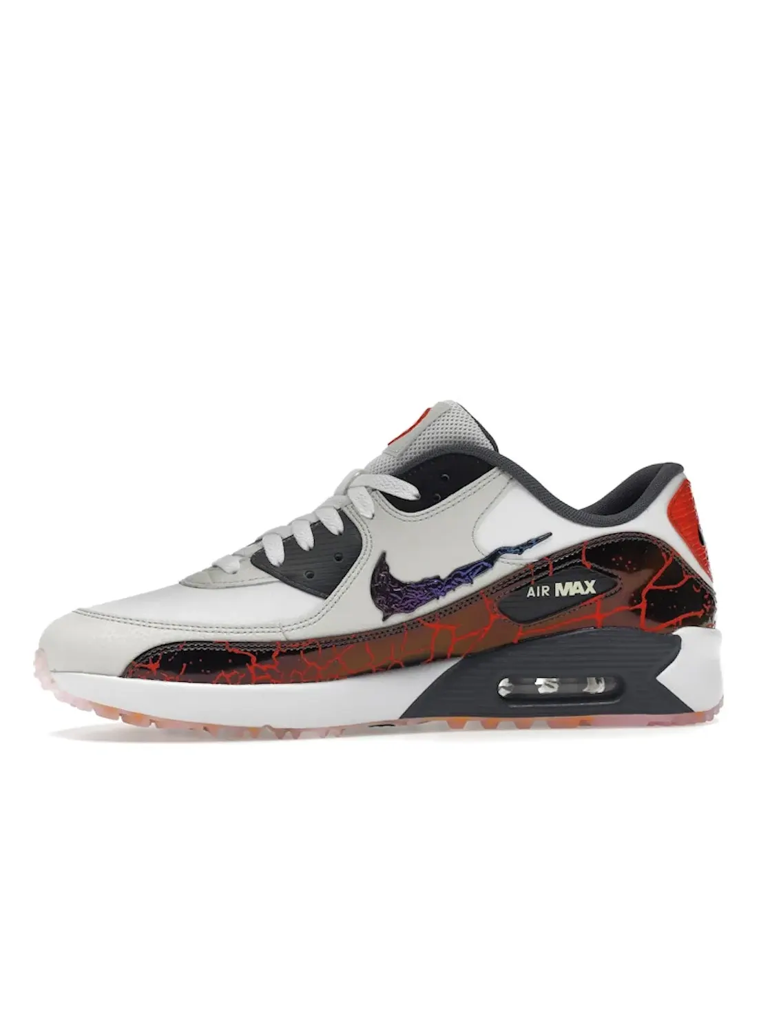 Мужские гольф-туфли с принтом Nike Air Max 90 Golf NRG — изображение 3 из 4, белый//серый