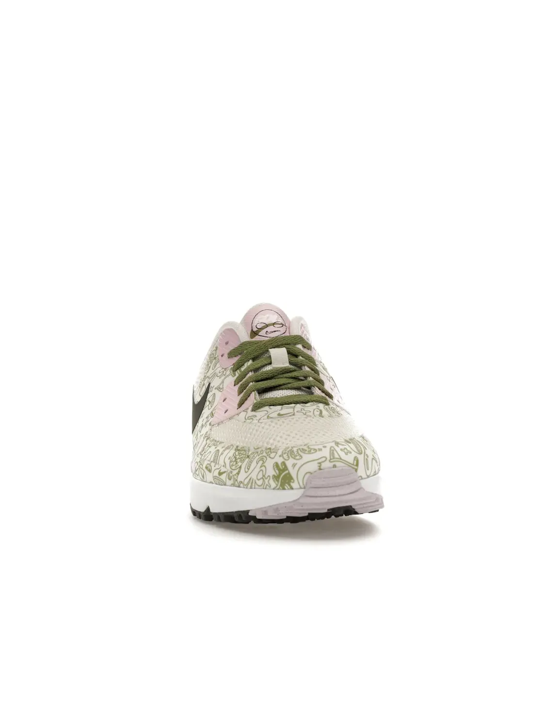 Мужские гольф-кроссовки с принтом Nike Air Max 90 Golf NRG Steven Harrington Space — изображение 2 из 4, розовый
