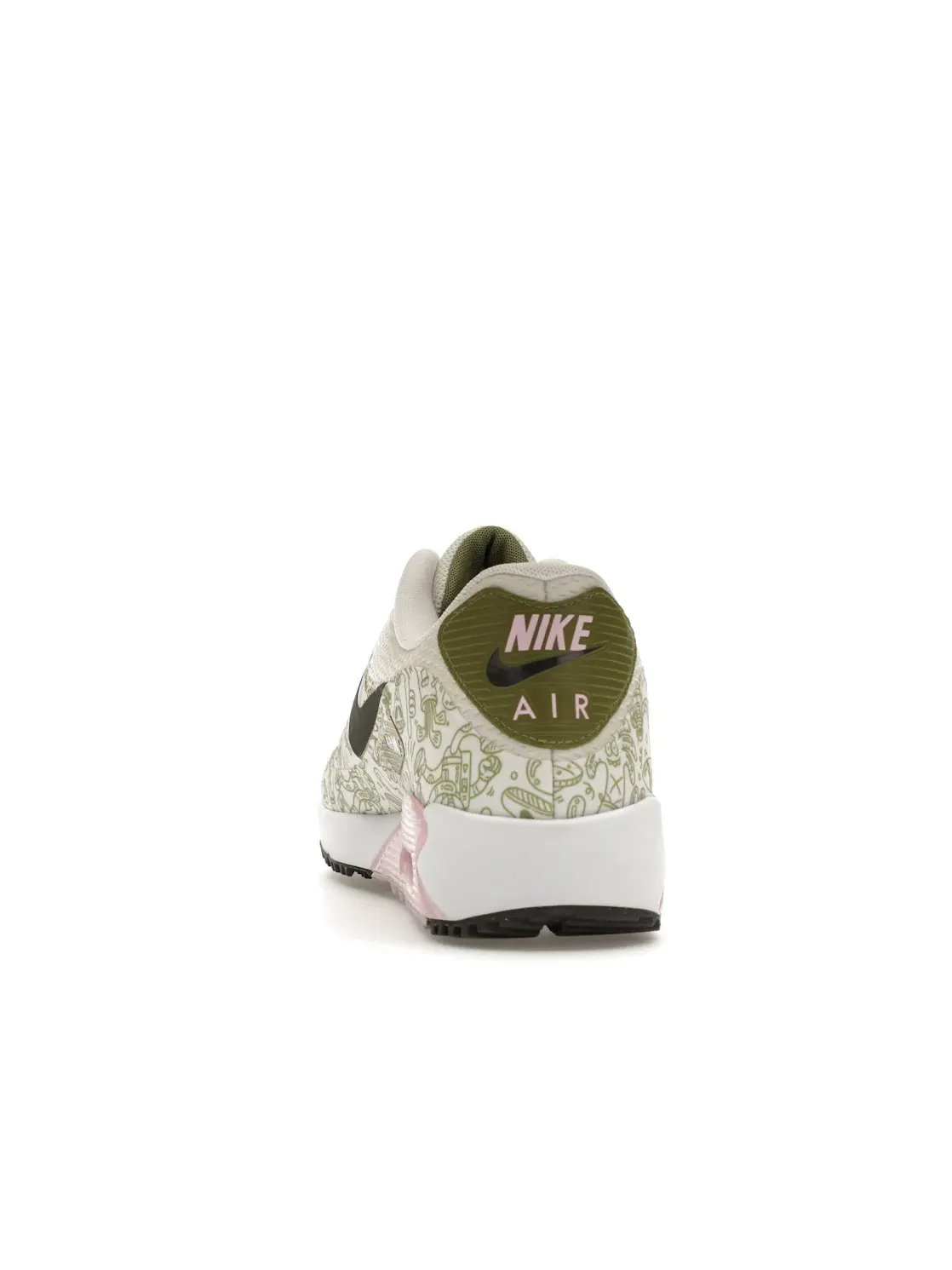 Мужские гольф-кроссовки с принтом Nike Air Max 90 Golf NRG Steven Harrington Space — изображение 4 из 4, розовый