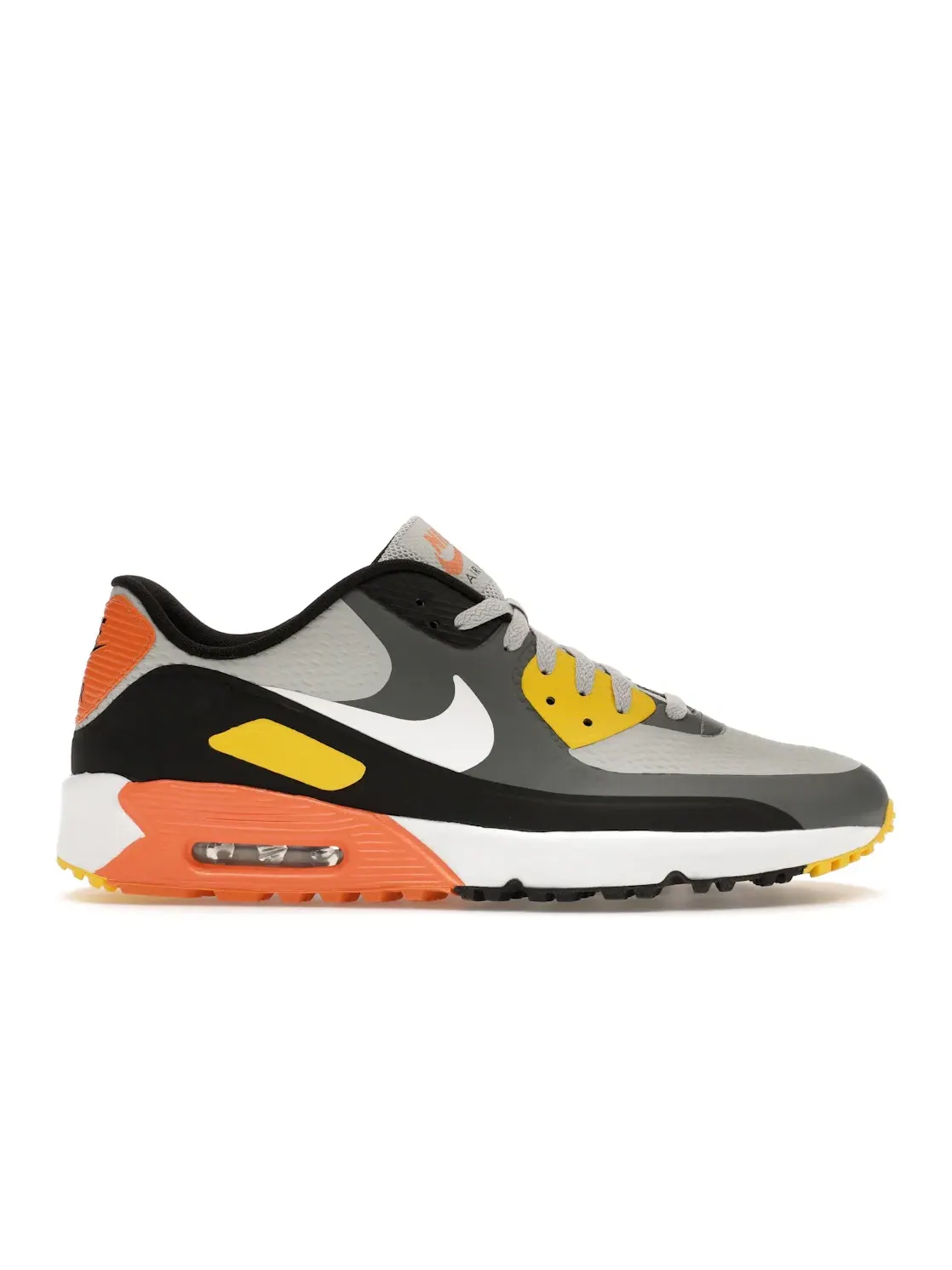 Мужские кроссовки для гольфа Nike Air Max 90 Golf — изображение 1 из 4, серый/черный/серый/белый