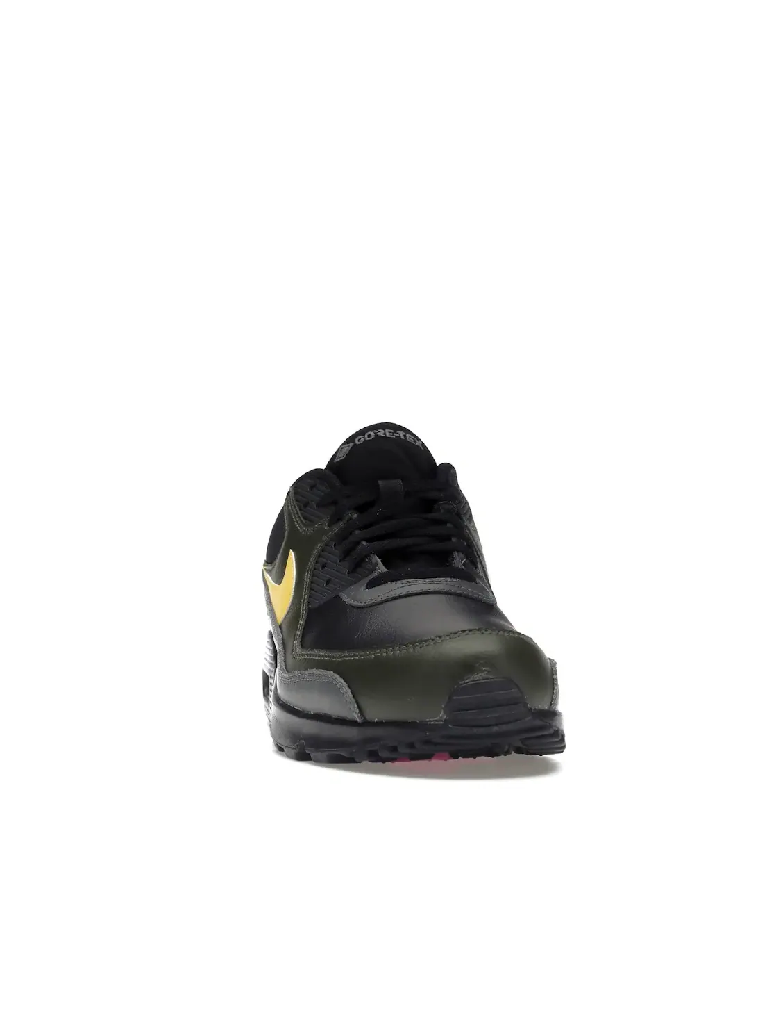 Мужские кроссовки с водонепроницаемым верхом Nike Air Max 90 — изображение 2 из 4, черный/хаки/серый/желтый