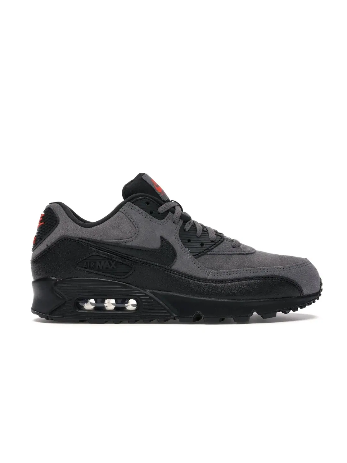 Мужские кроссовки Lifestyle с амортизацией Nike Air Max 90 — изображение 1 из 4, черный-красный