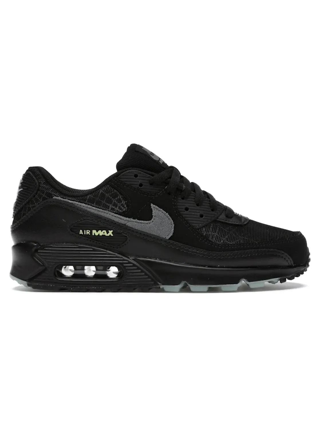 Мужские кроссовки Lifestyle с принтом Nike Air Max 90 Nike — изображение 1 из 4, черный/серый
