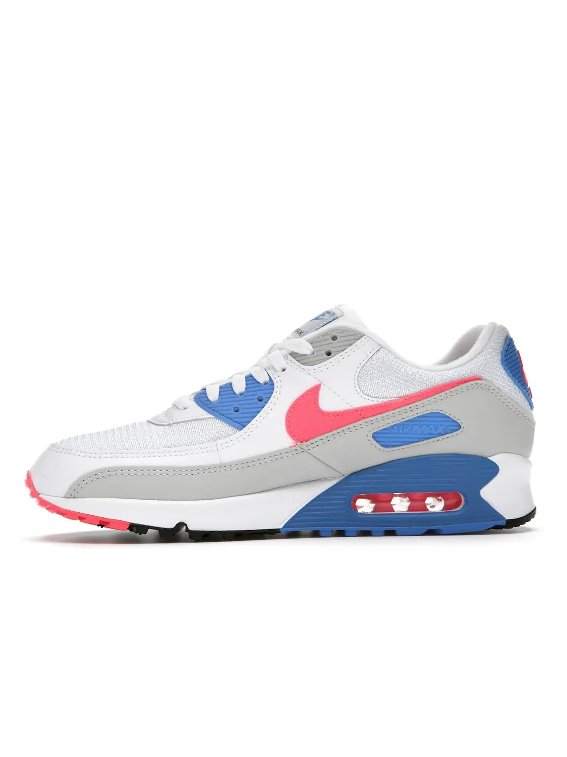 Женские кроссовки Nike Air Max 90 — изображение 3 из 4, белый/-светлый синий