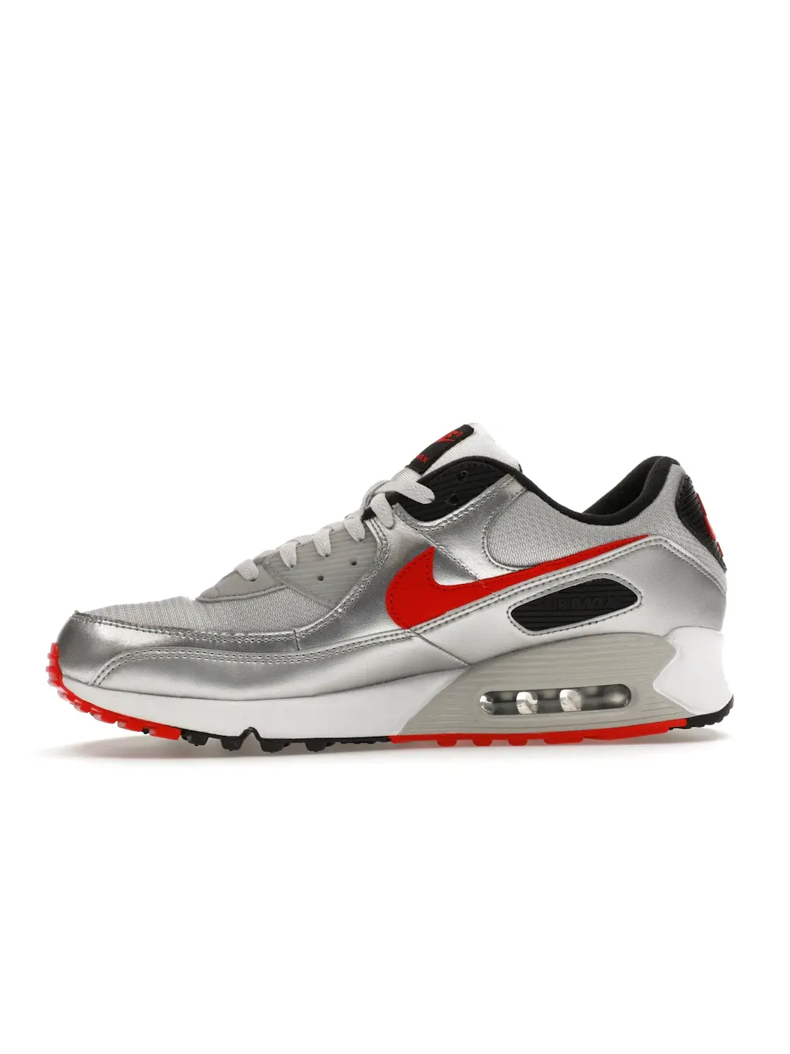 Мужские кроссовки с металлическим верхом Nike Air Max 90 Icons Silver Bullet — изображение 3 из 4