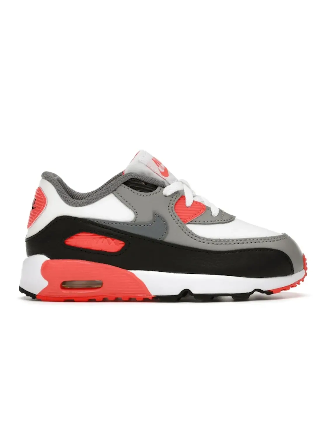 Детские кроссовки Lifestyle Nike Air Max 90 — изображение 1 из 4, белый/серый-серый-черный