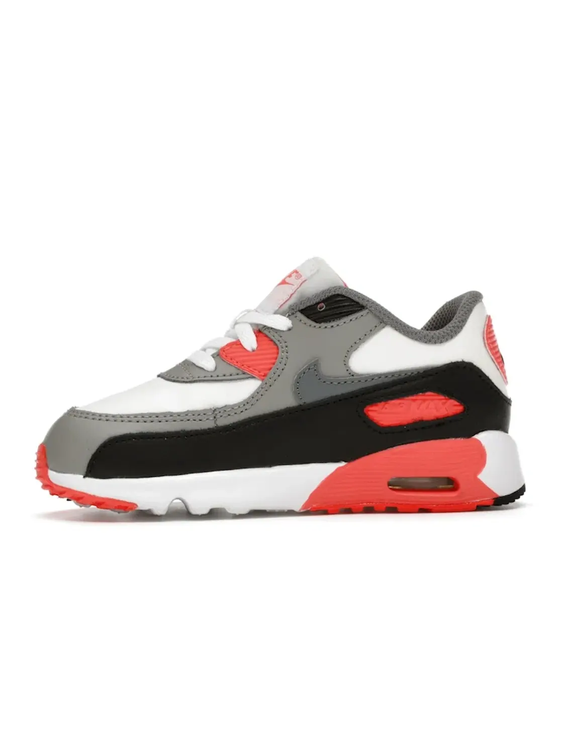 Детские кроссовки Lifestyle Nike Air Max 90 — изображение 3 из 4, белый/серый-серый-черный