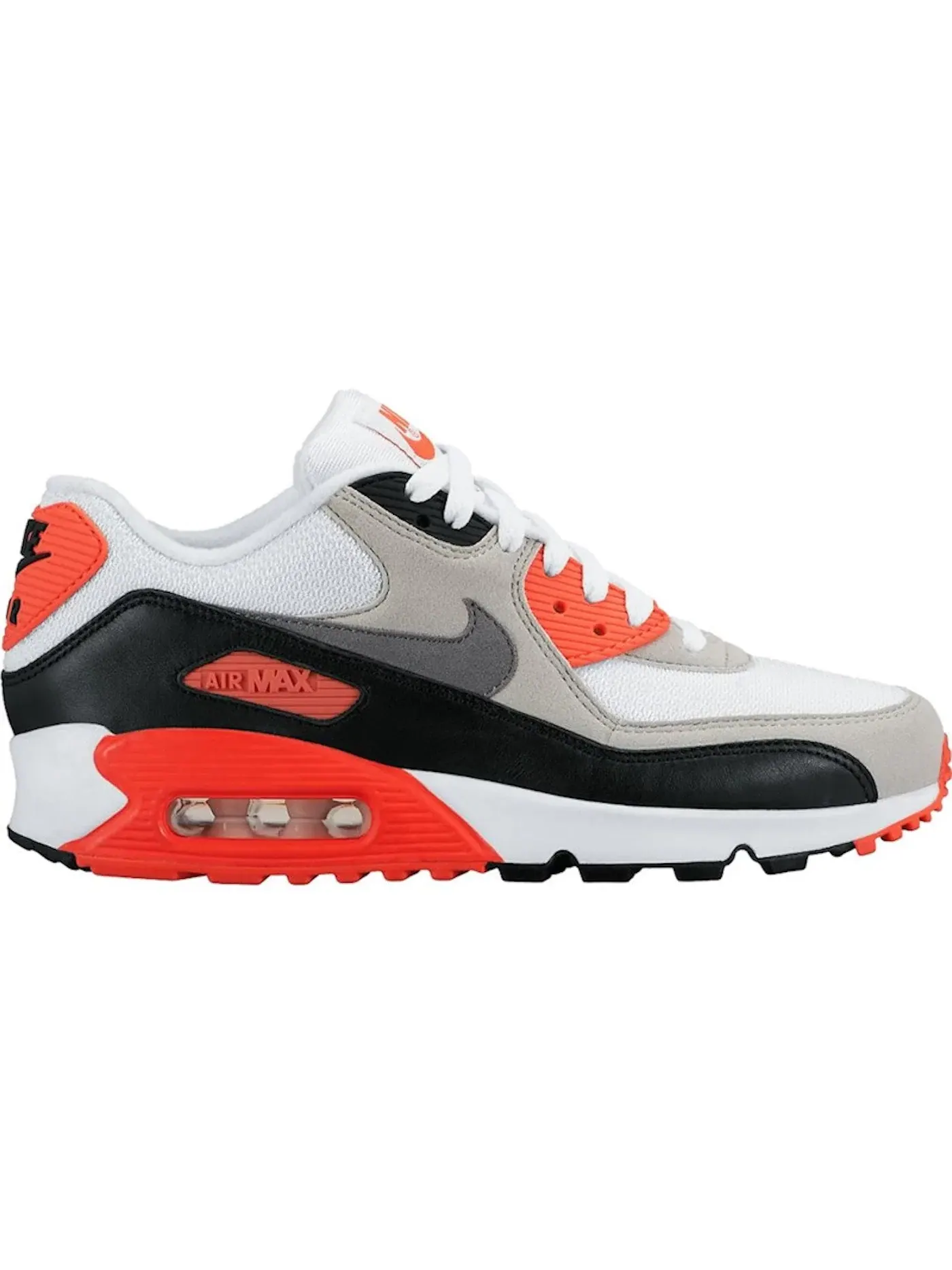 Женские кроссовки Lifestyle Nike Air Max 90 — изображение 1 из 1, белый/серый-серый-черный