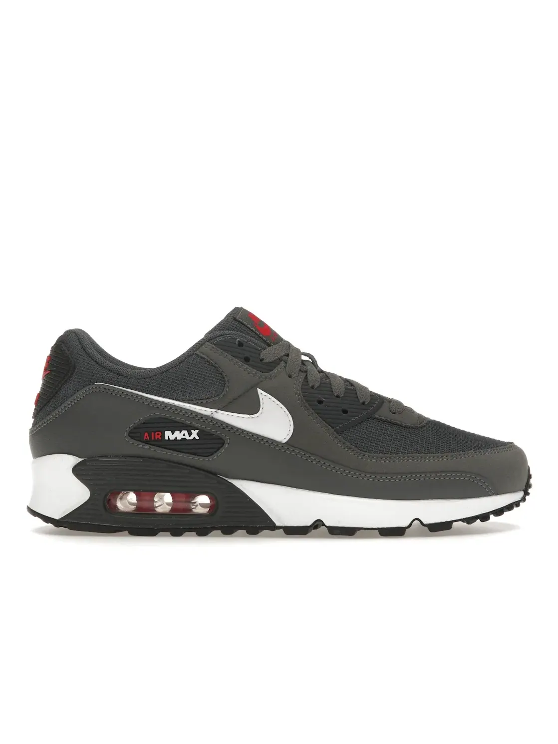 Мужские кроссовки Lifestyle Nike Air Max 90 — изображение 1 из 4, серый/красный//белый