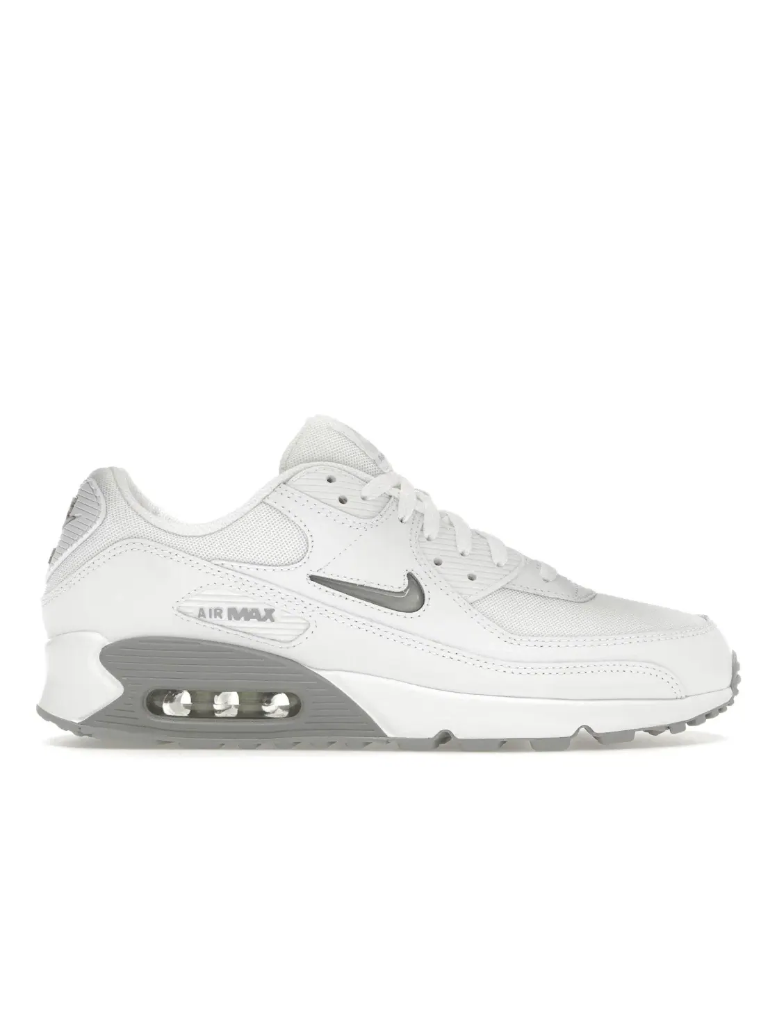 Мужские кроссовки для повседневной носки Nike Air Max 90 — изображение 1 из 4, белый//светлый серый