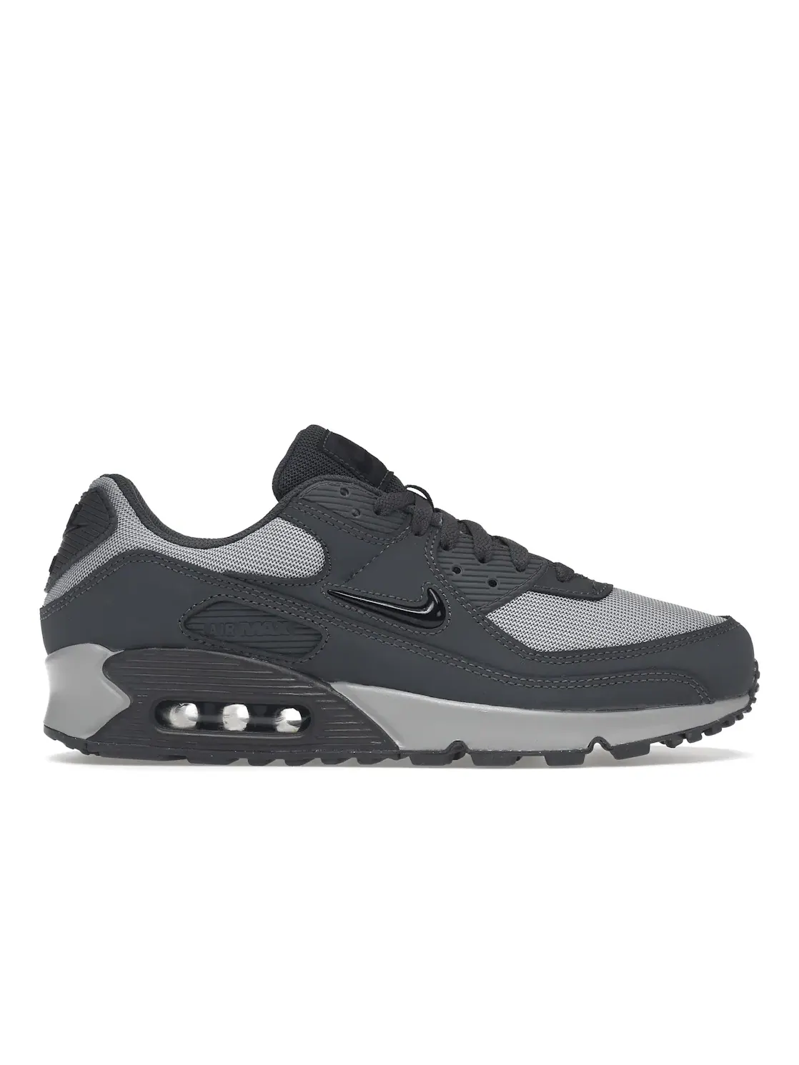 Мужские кроссовки Nike Air Max 90 — изображение 1 из 4, серый/черный/серый