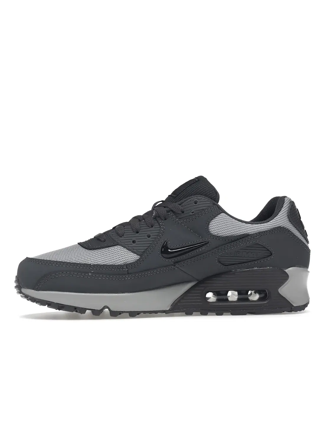 Мужские кроссовки Nike Air Max 90 — изображение 3 из 4, серый/черный/серый