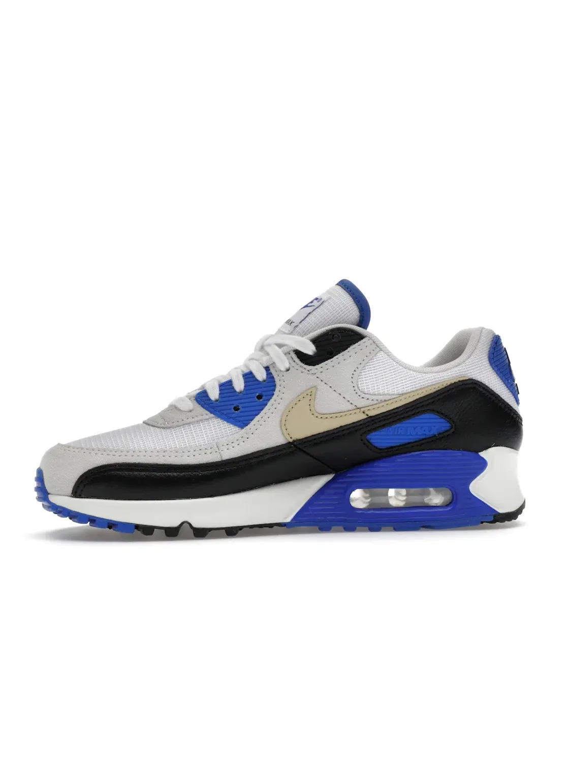 Мужские кроссовки Lifestyle Nike Air Max 90 — изображение 3 из 4, белый/хаки/синий/черный