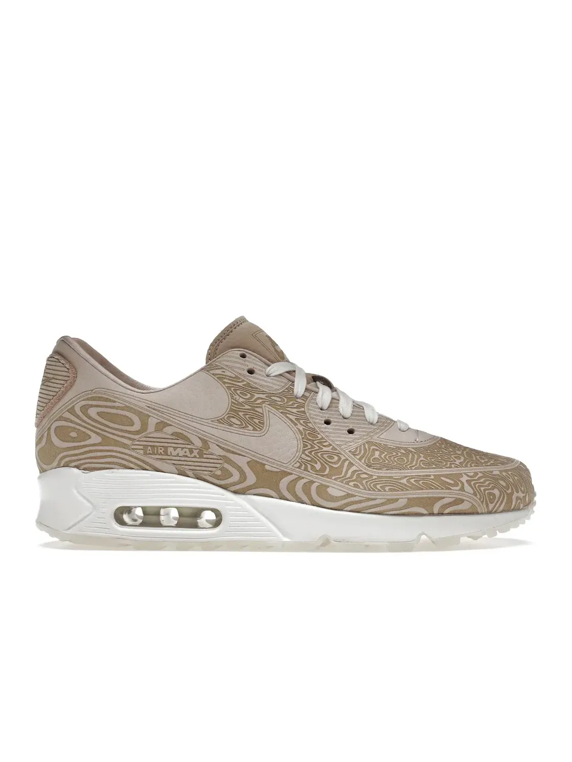 Мужские кроссовки Lifestyle с лазерной гравировкой Nike Air Max 90 Laser — изображение 1 из 4, натуральный/белый