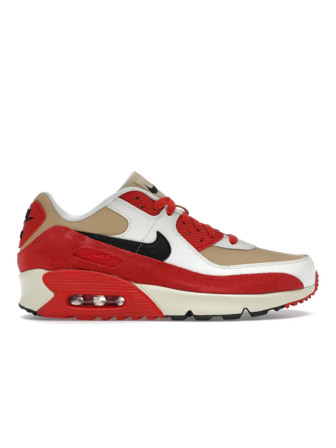 Детские кроссовки Lifestyle Nike Air Max 90 Leather — изображение 1 из 4, красный//черный