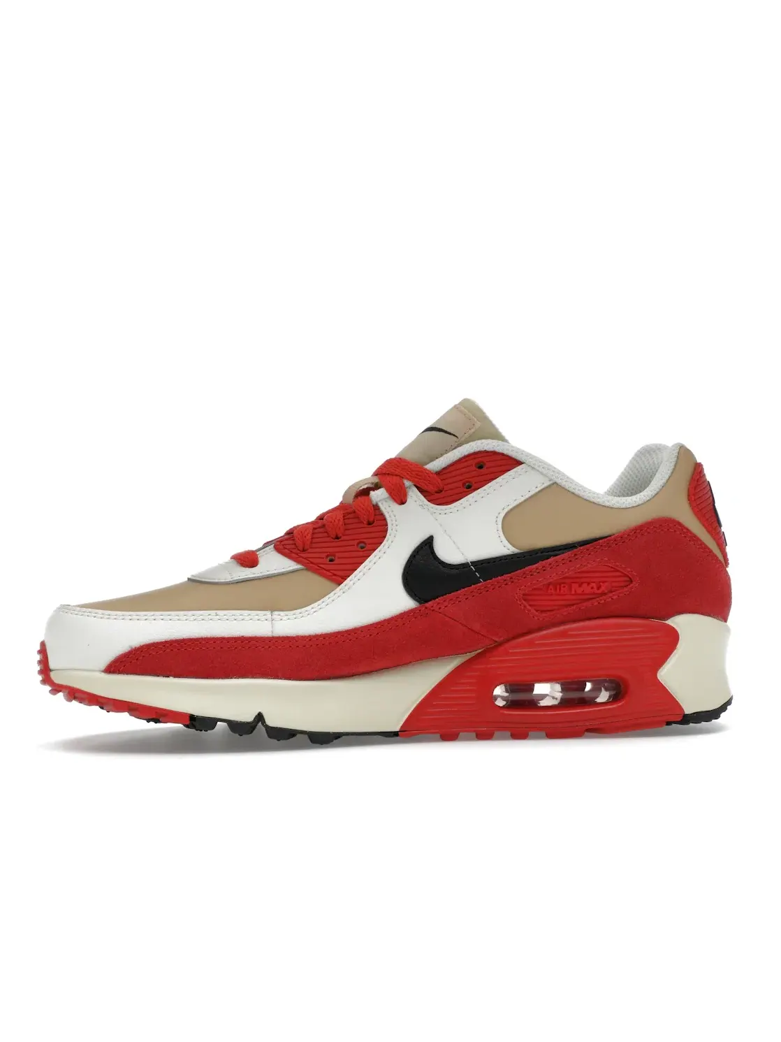 Детские кроссовки Lifestyle Nike Air Max 90 Leather — изображение 3 из 4, красный//черный
