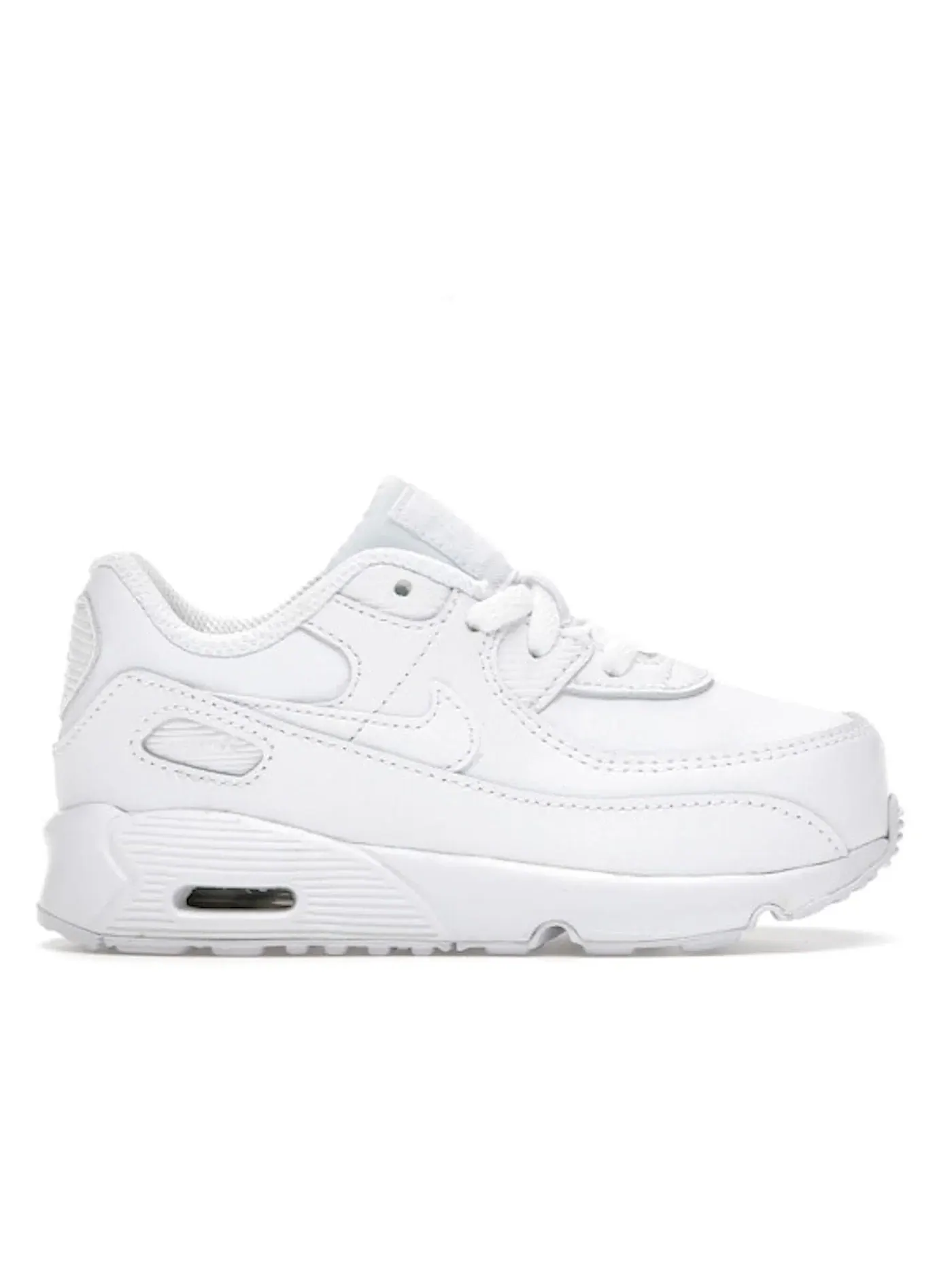 Детские кроссовки с амортизацией Nike Air Max 90 Leather Triple White (TD) Nike — изображение 1 из 1