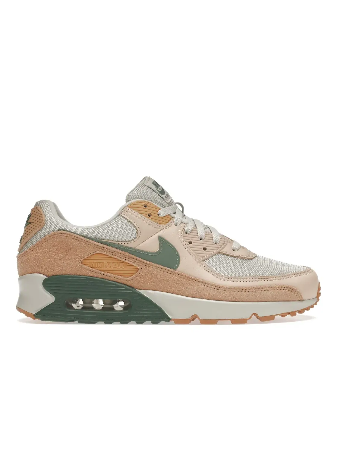 Мужские кроссовки с замшевой вставкой Nike Air Max 90 — изображение 1 из 4, светлый зеленый