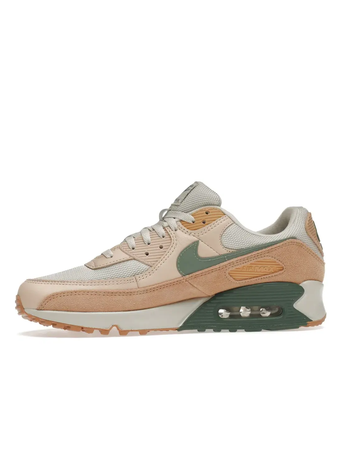 Мужские кроссовки с замшевой вставкой Nike Air Max 90 — изображение 3 из 4, светлый зеленый