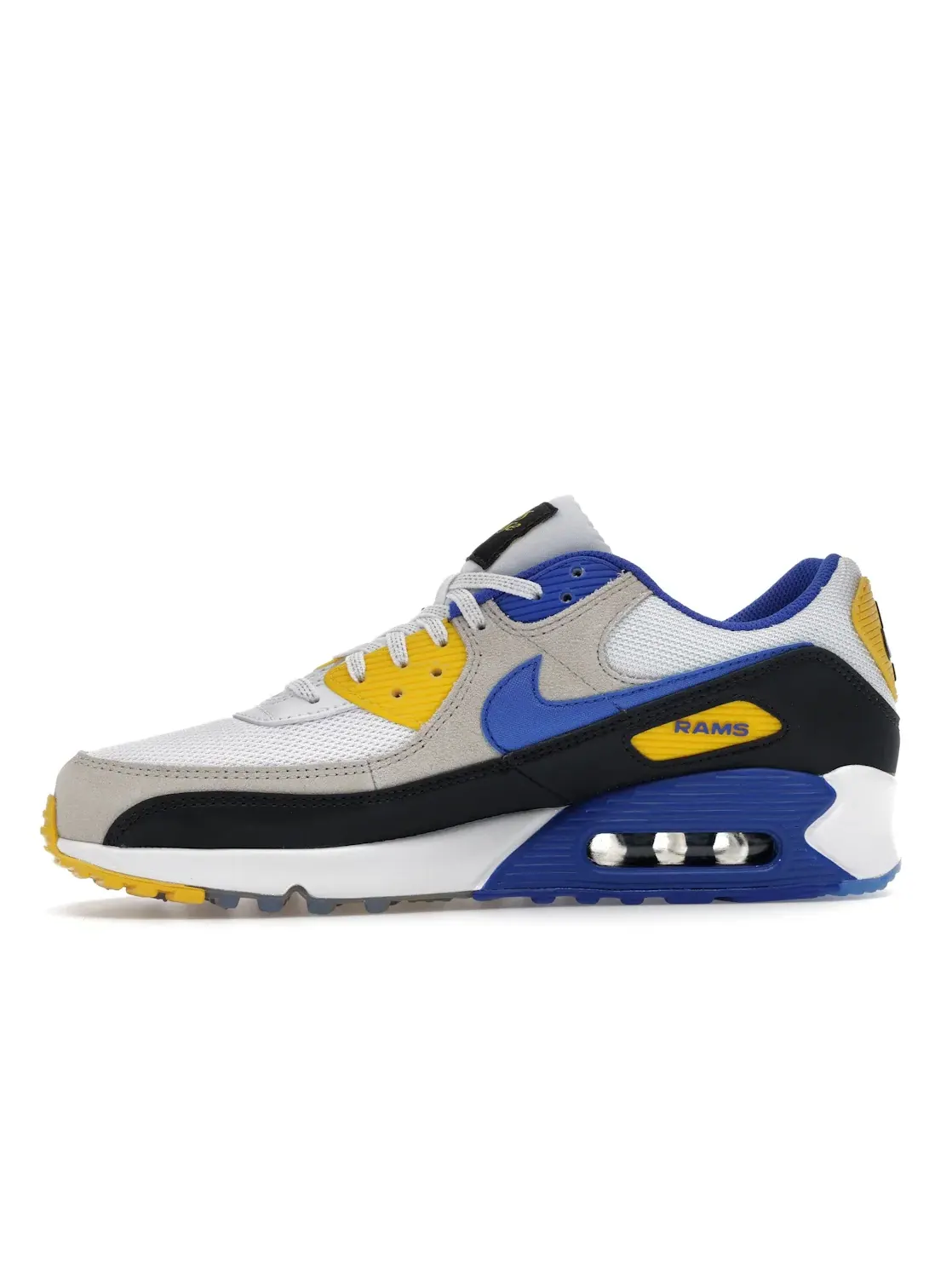 Мужские кроссовки Lifestyle Nike Air Max 90 — изображение 3 из 4, белый//синий