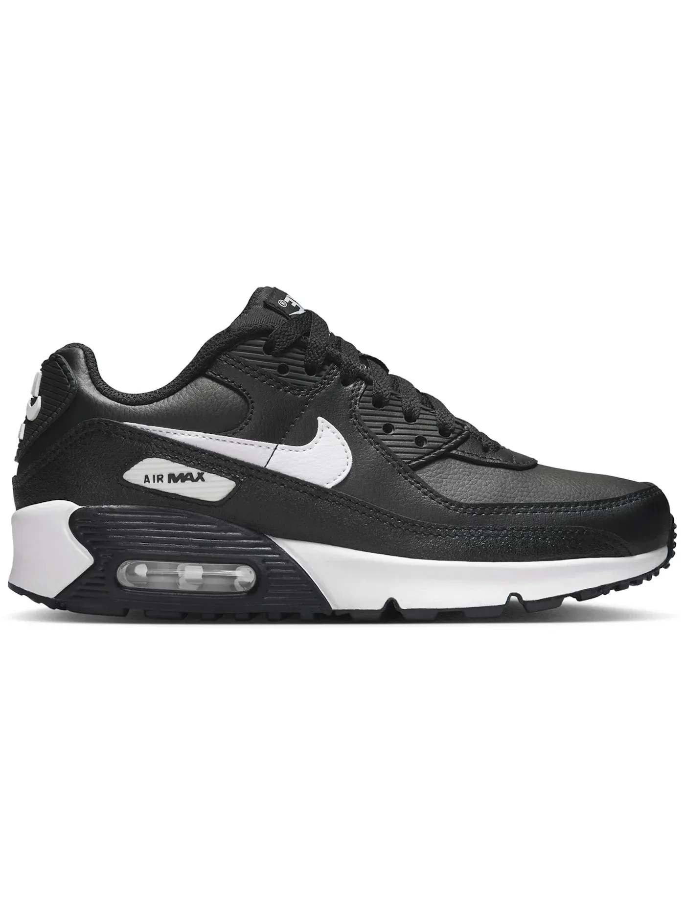Детские кроссовки с амортизацией Nike Air Max 90 LTR Nike — изображение 1 из 1, черный/черный/белый