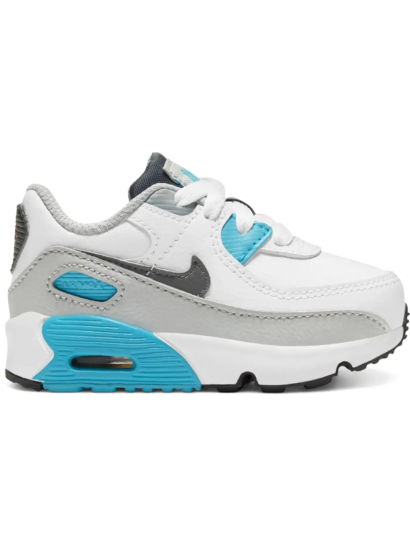 Детские кроссовки Lifestyle с амортизацией Nike Air Max 90 LTR Nike — изображение 1 из 1, белый/серый/синий