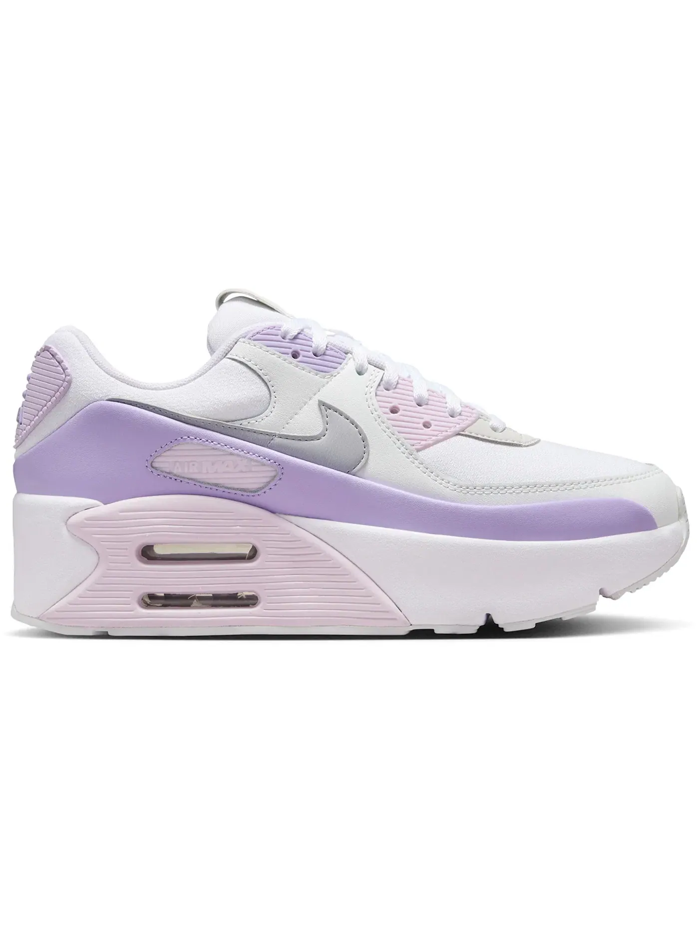 Женские кроссовки для повседневной носки линия Nike Air Max 90 LV8 Nike — изображение 1 из 1, белый//белый/серый