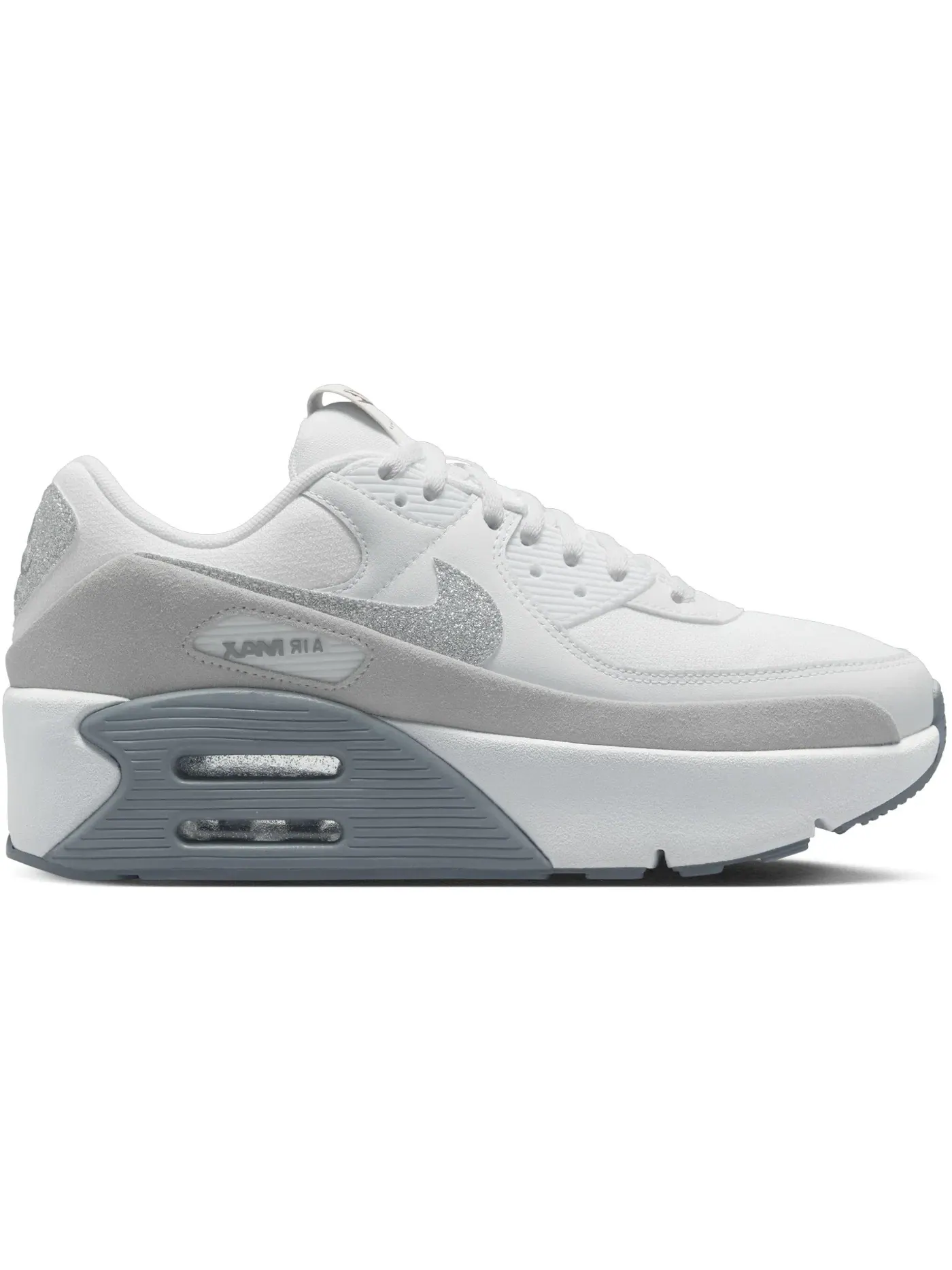 Женские кроссовки с повседневным стилем Nike Air Max 90 LV8 — изображение 1 из 1, белый/белый//мульти
