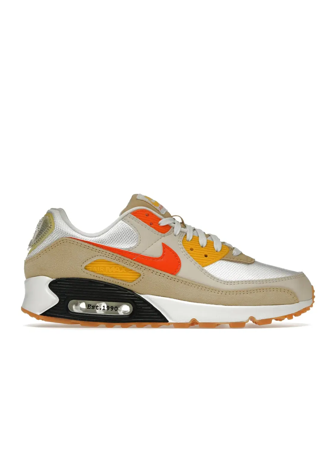 Мужские кроссовки Lifestyle с технологией Air Max Nike Air Max 90 — изображение 1 из 4, белый/оранжевый