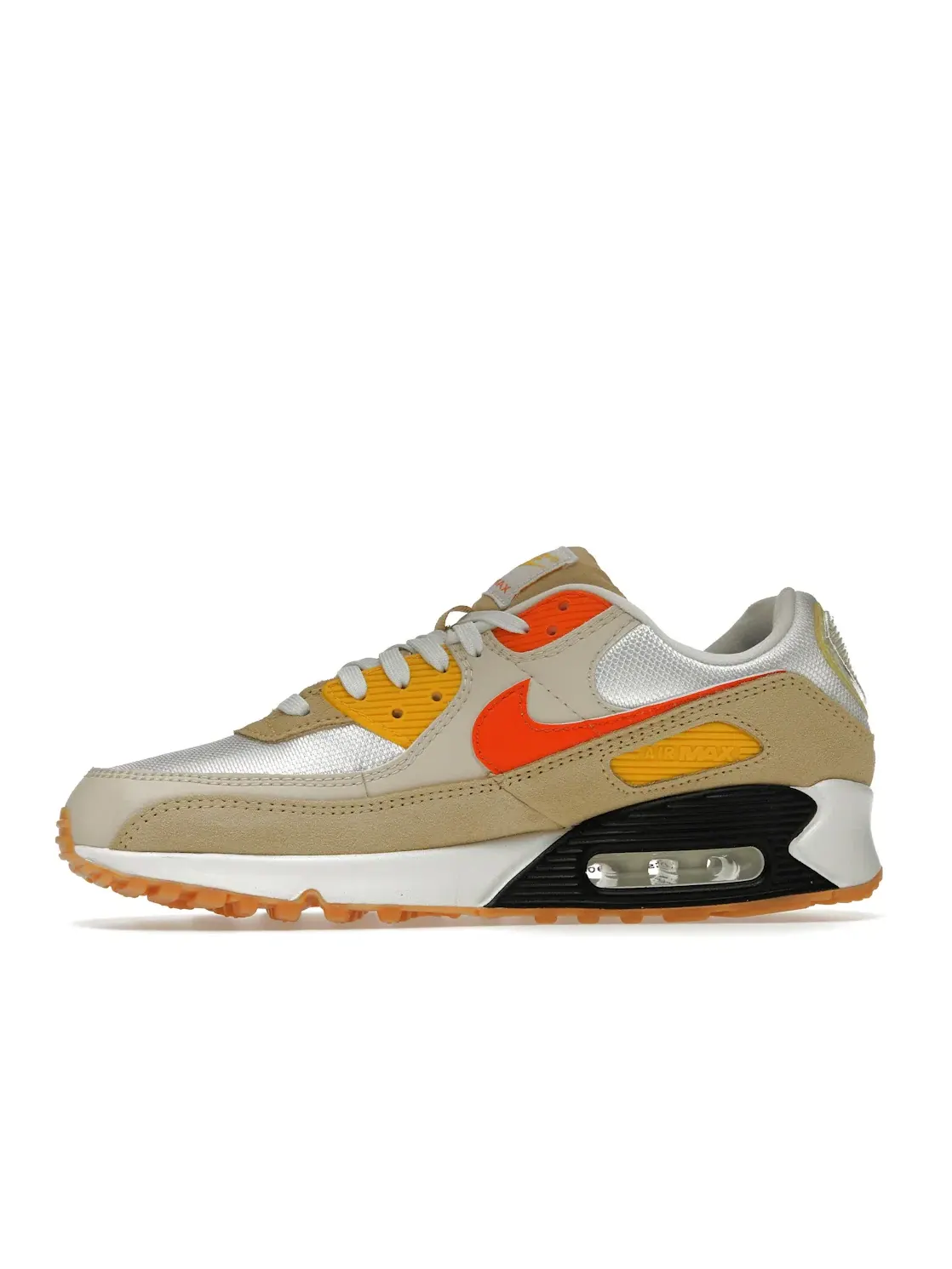 Мужские кроссовки Lifestyle с технологией Air Max Nike Air Max 90 — изображение 3 из 4, белый/оранжевый