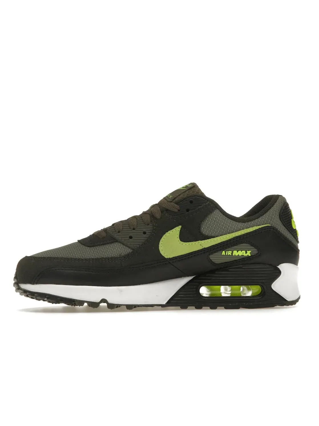 Мужские кроссовки Lifestyle Nike Air Max 90 — изображение 3 из 4, оливковый//белый